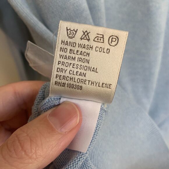 Peter Millar Silk Cashmere V-Neck Sweater Mens XL Blue Pull Over Preppy Office - Picture 5 of 7